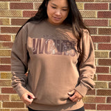 Clay Monotone Wolves Crewneck
