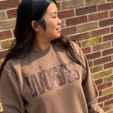 Clay Monotone Wolves Crewneck