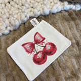 Cherry Coin Purse 8.25x6.5"