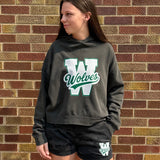Washed Wolves Semi Cropped Hoodie