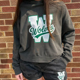 Washed Wolves Semi Cropped Hoodie