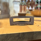 Matte Large Rectangle Hair Claw