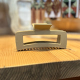 Matte Large Rectangle Hair Claw