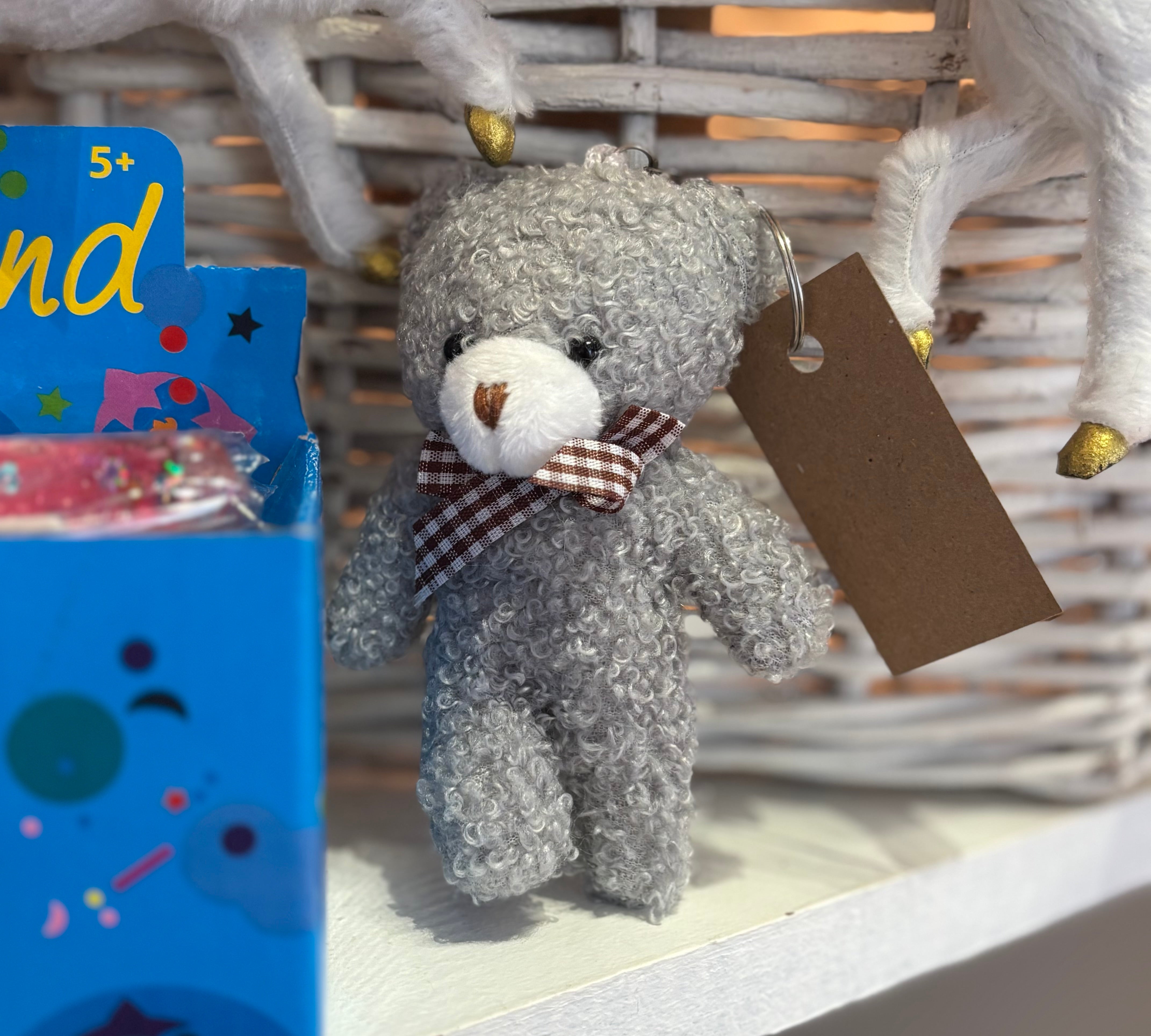 Plush Bear Charm Keychain