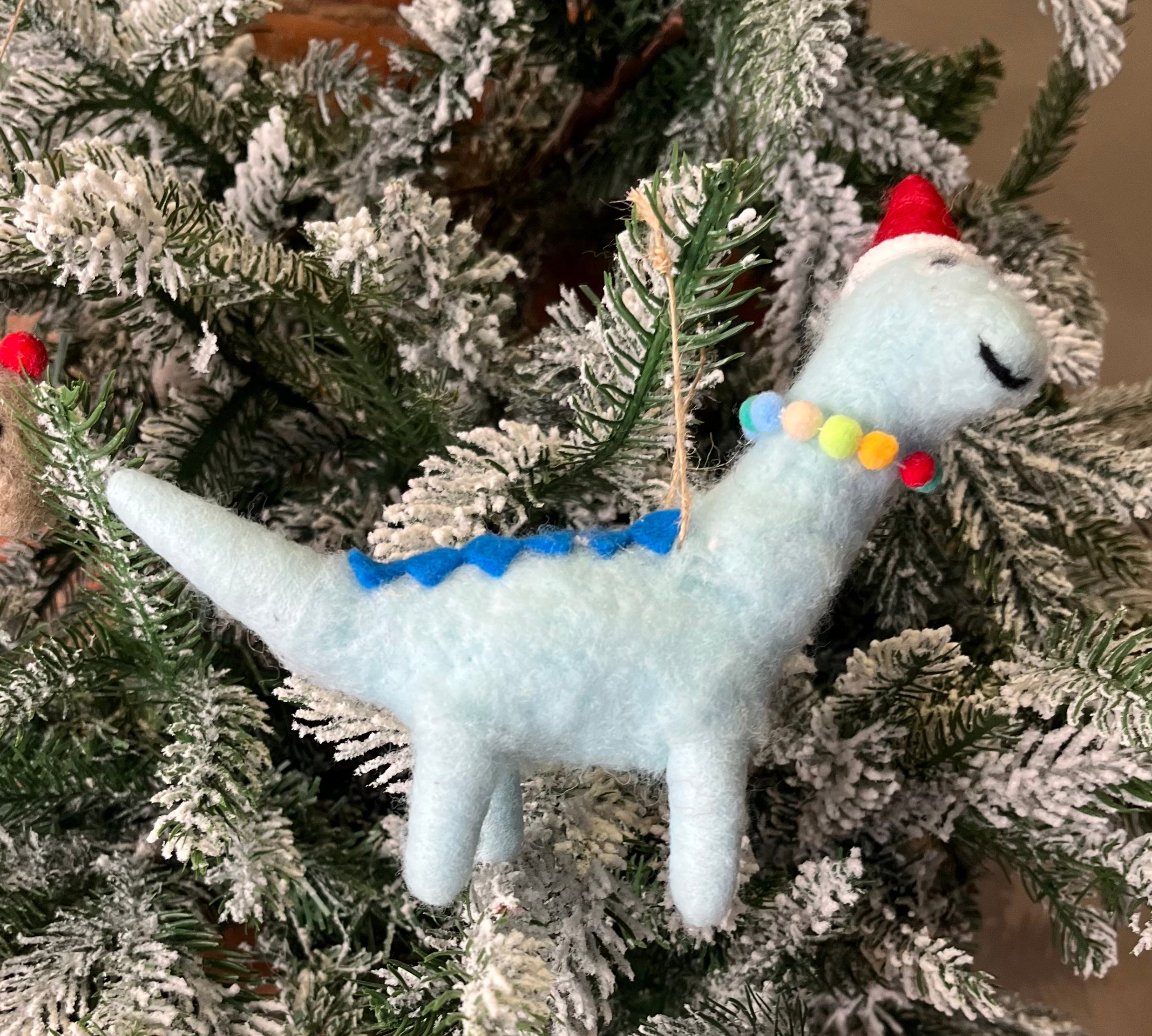 Wool Felt Dinosaur Orn. 5”