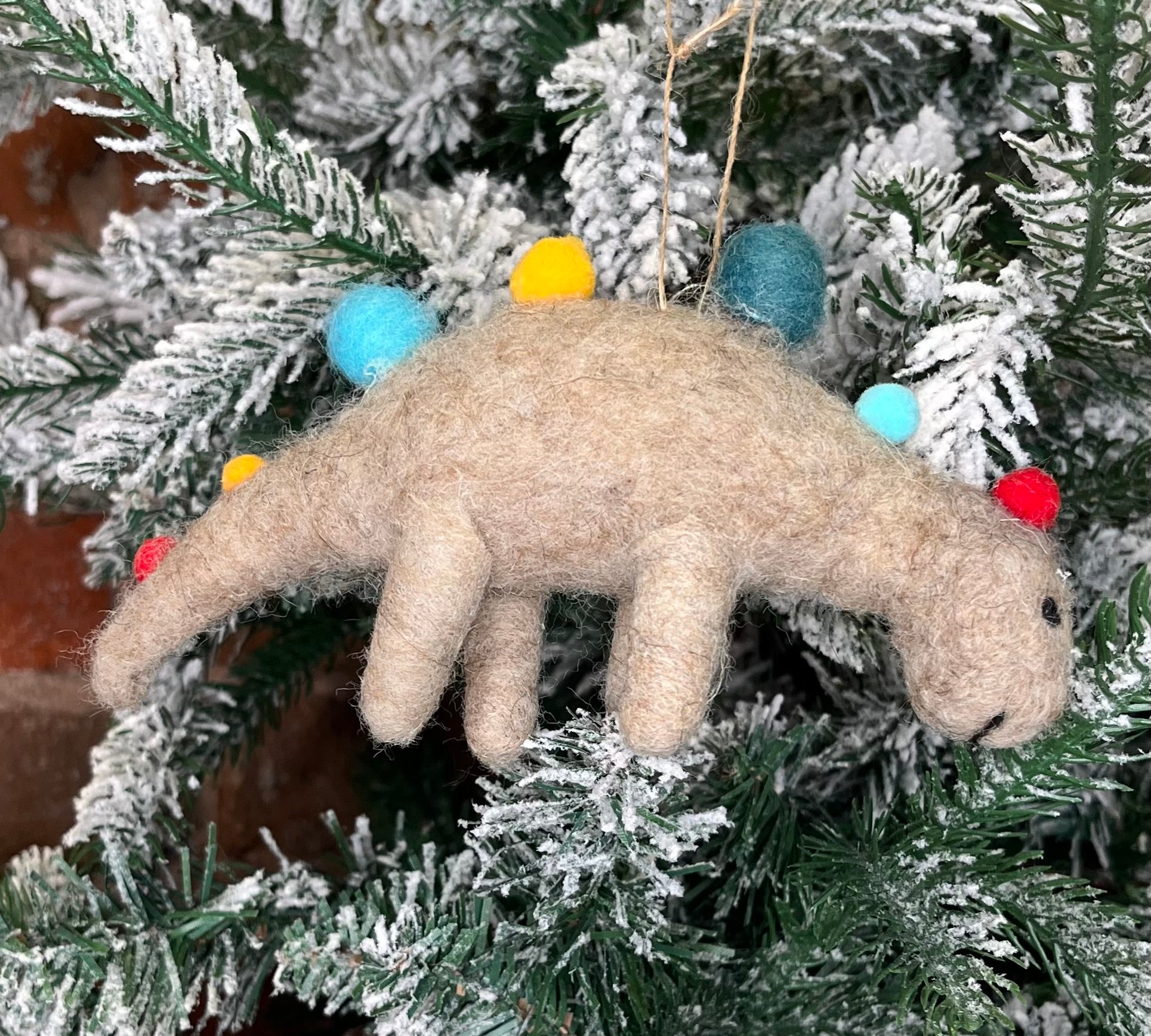 Wool Felt Dinosaur Orn. 5”