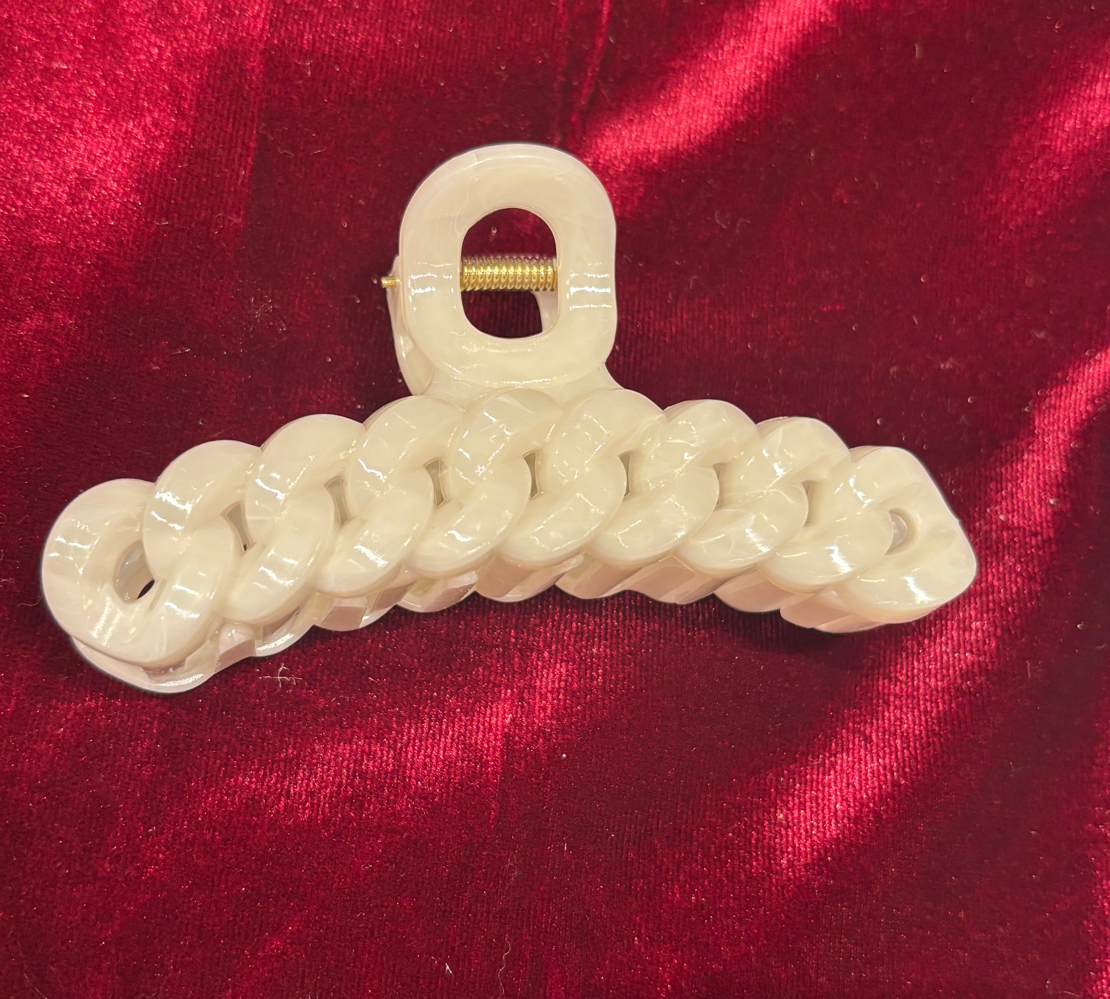 Marble Chain Pattern Hair Claw