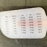 Silicone/Wood Holiday Spatula w/ Measurement Conversions Set of 2