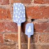Silicone/Wood Holiday Spatula w/ Measurement Conversions Set of 2