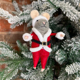 Wool Felt Mouse Orn 4.5”