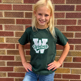 Toddler Wolves Green Tee