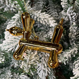 Gold Balloon Animal Orn 4”