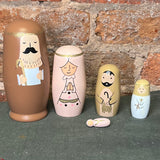 Wood Nativity Nesting Dolls Set of 5