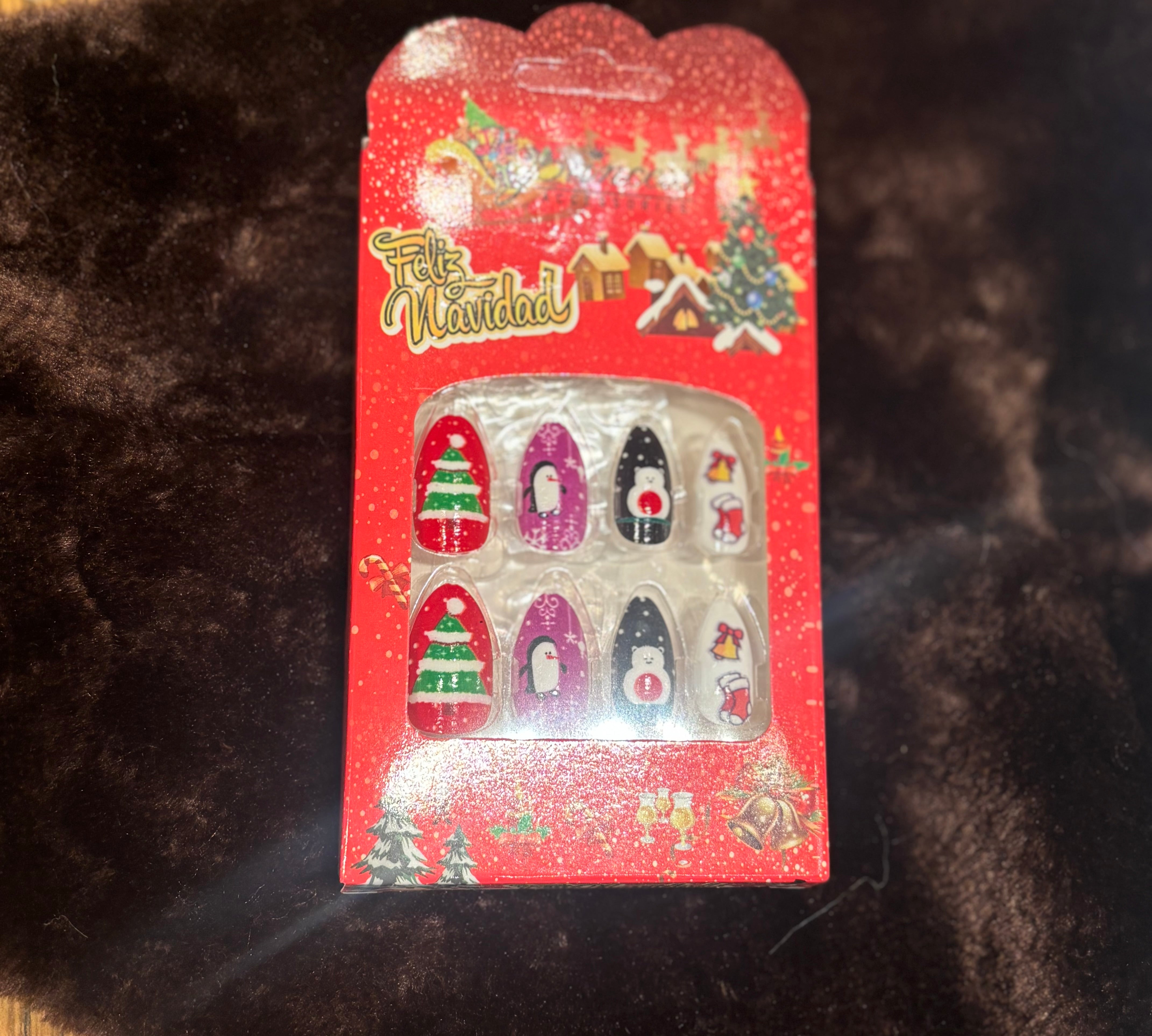 Christmas Theme Press On Nails