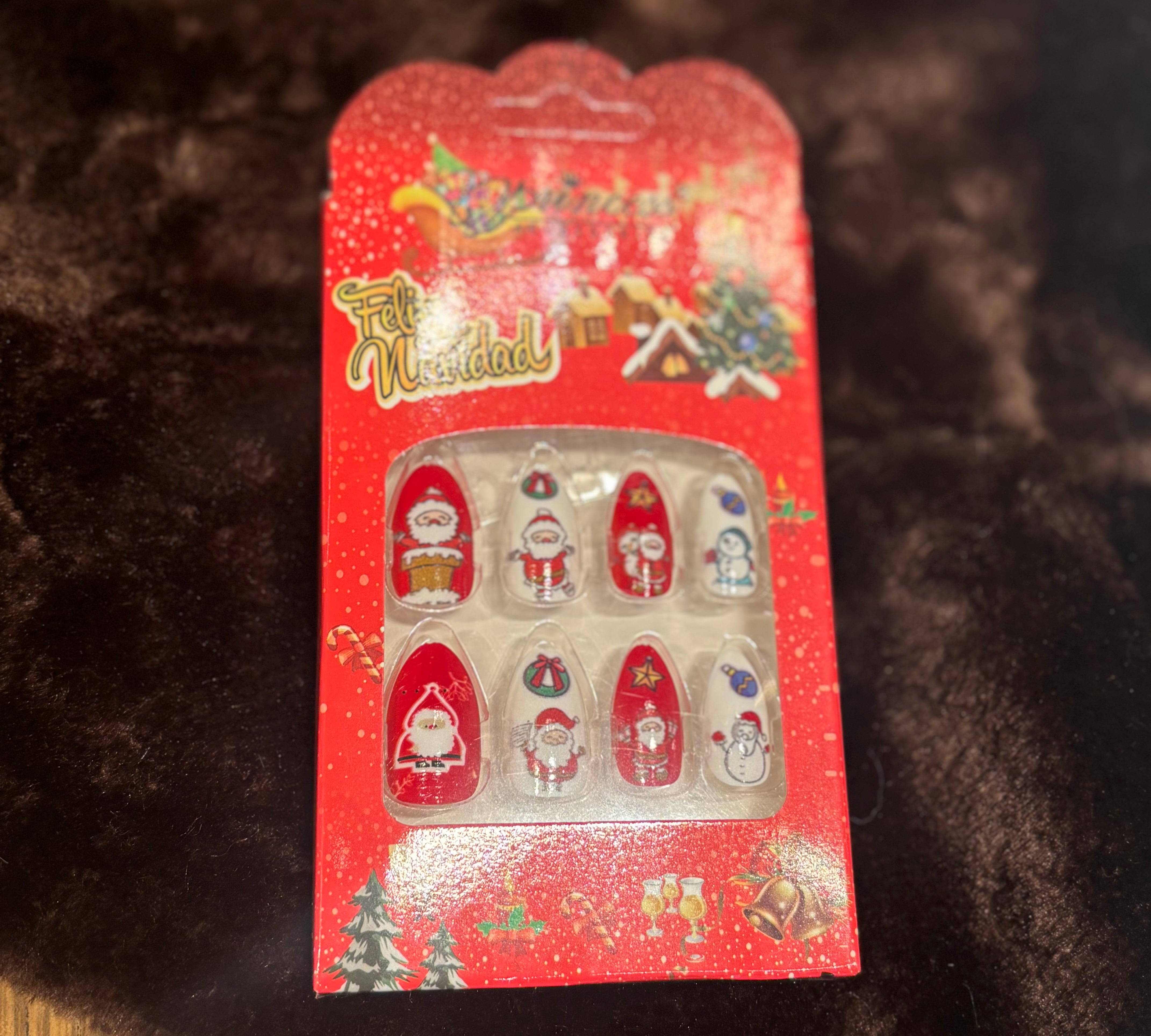 Christmas Theme Press On Nails