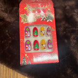 Christmas Theme Press On Nails