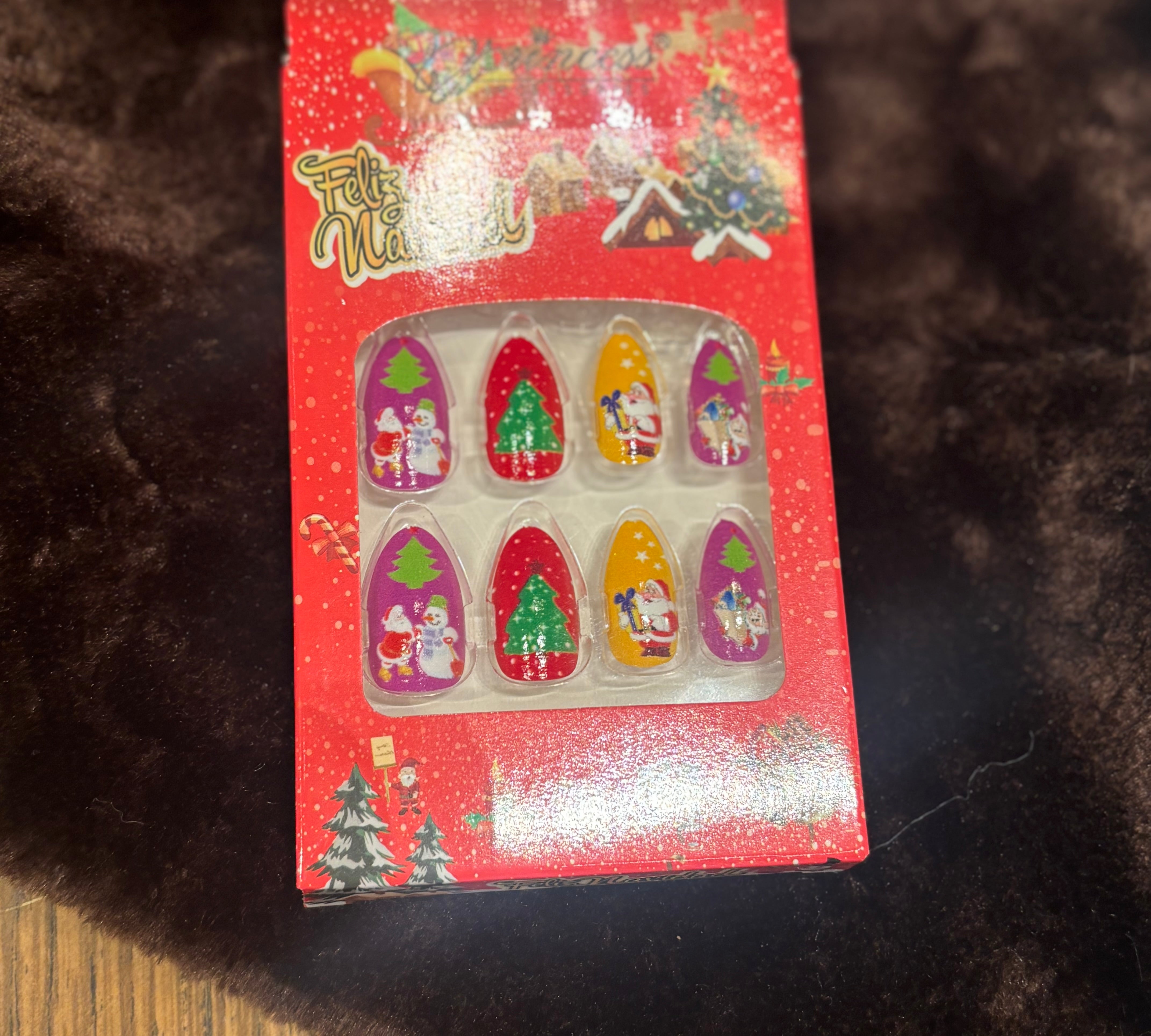 Christmas Theme Press On Nails