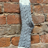 Two Tone Cable Knit Socks