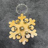 Leather Snowflake Door Hanger 11”