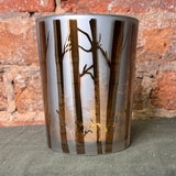 Mercury Candle Holder w/Winter Scene 5”