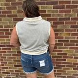 French Terry Boxy Knit Vest