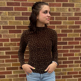Leopard & Stone Fitted Top