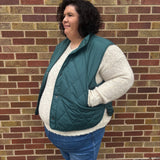 Plus Quilted Puffer Vest Jacket