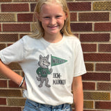 Youth Vintage Wolves Mascot Tee