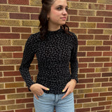 Leopard & Stone Fitted Top