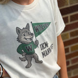 Youth Vintage Wolves Mascot Tee