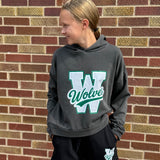 Washed Wolves Semi Cropped Hoodie
