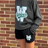 Wolves Fleece Drawstring Shorts
