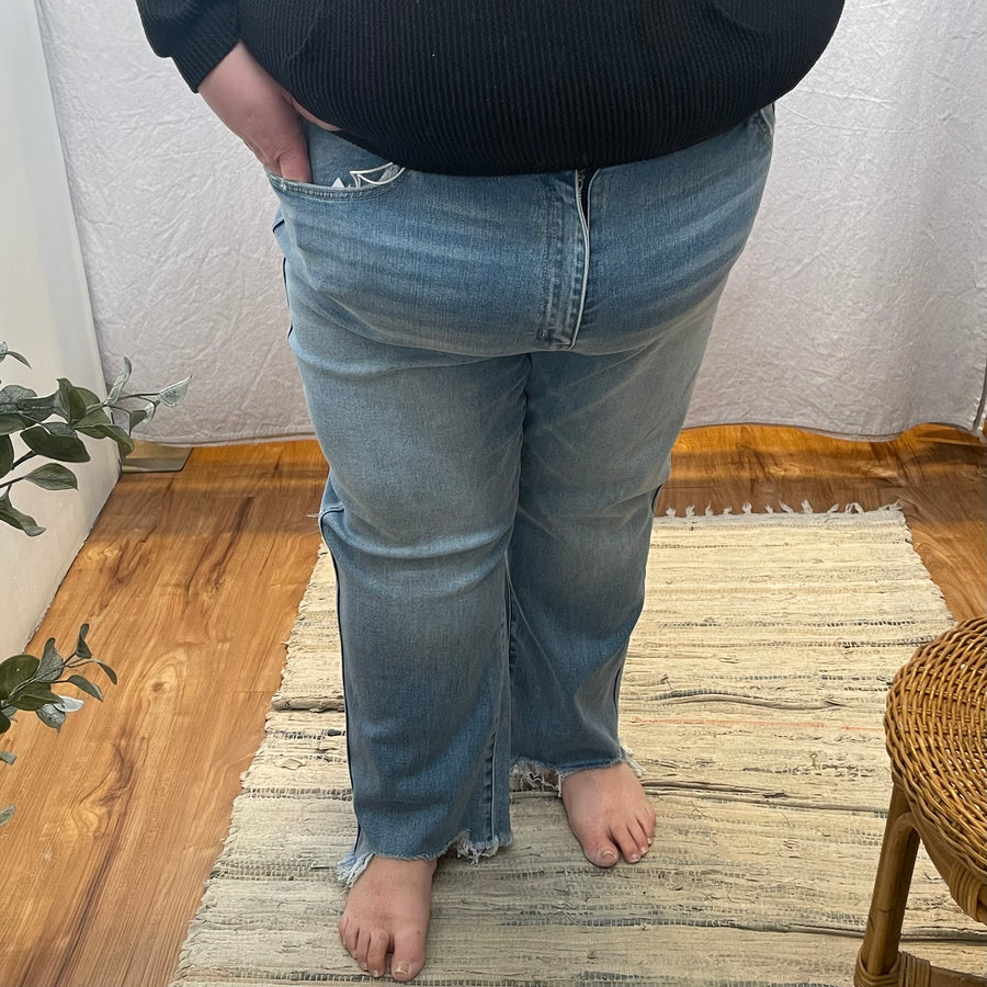 Plus Fonda Straight Vervet Jeans