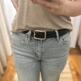 Basic Braided Rectangle Buckle Belt