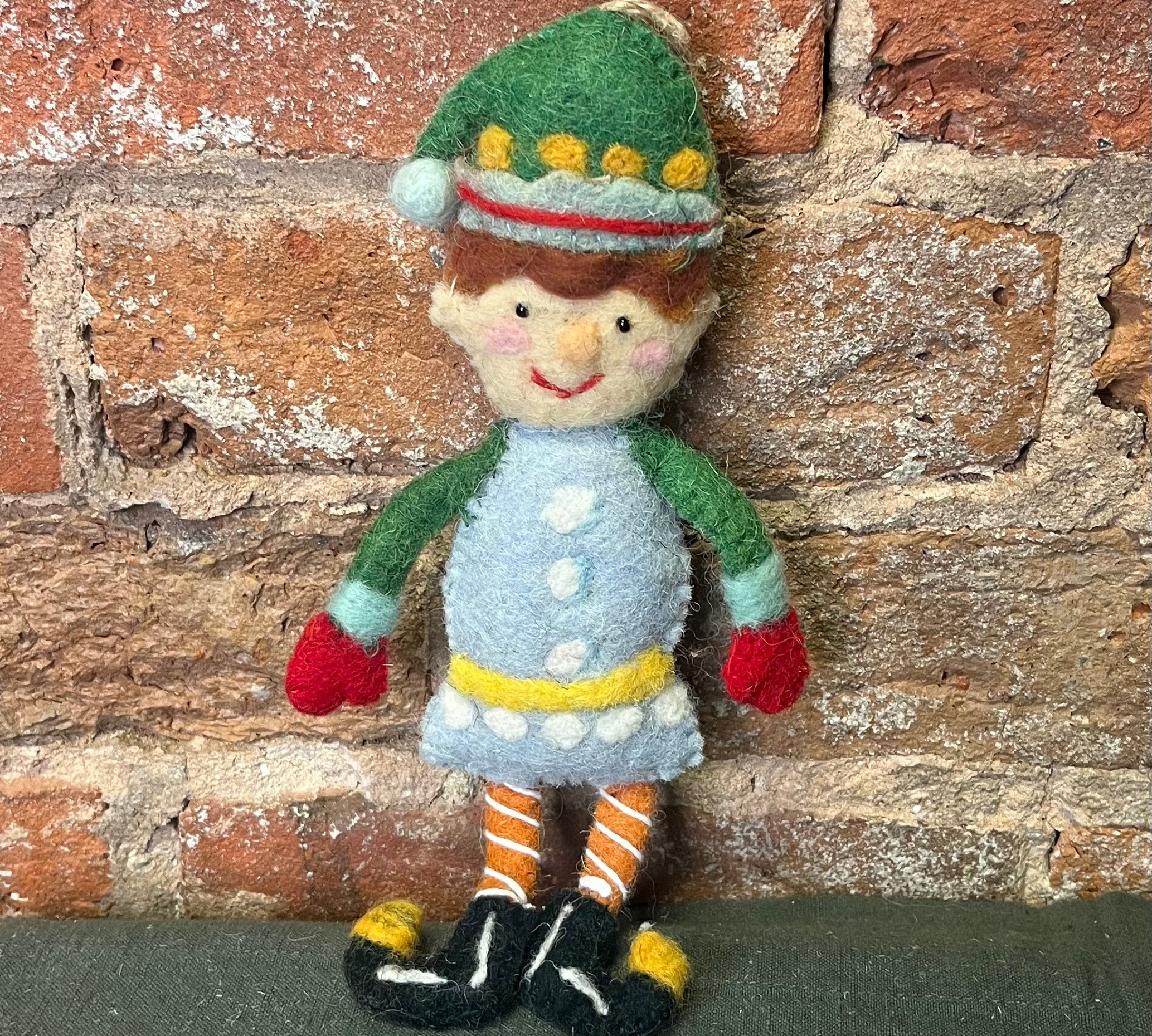 Wool Felt Elf Orn 9.5”