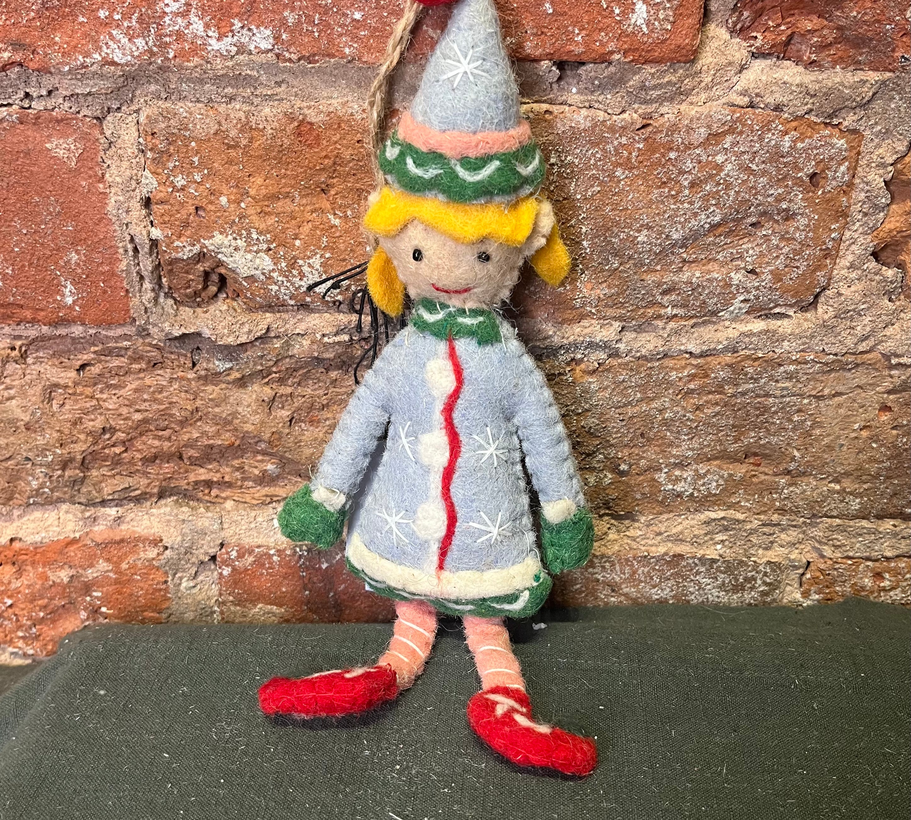 Wool Felt Elf Orn 9.5”