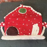 Cotton Crocheted House Pot Holder 8”