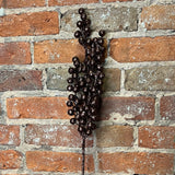 Chocolate Glitter Berry Spray 24”