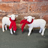 Sheep w/ Red Scarf Orn 5”