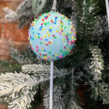 Cake Ball w/ Sprinkles Orn 7.5”