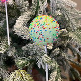 Cake Ball w/ Sprinkles Orn 7.5”
