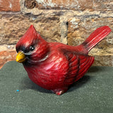Carved Red Resin Cardinal 6”