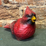 Carved Red Resin Cardinal 6”