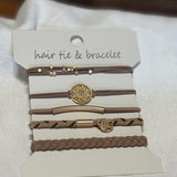 Trendy Neutral Hair Tie Bracelet