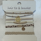 Trendy Neutral Hair Tie Bracelet
