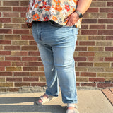 Plus Judy Blue Petite Peggy Ankle Straight Jeans