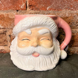 Happy Pink Santa Container 7.5”