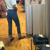 Vervet High Rise Single Cuff Ankle Straight Jeans