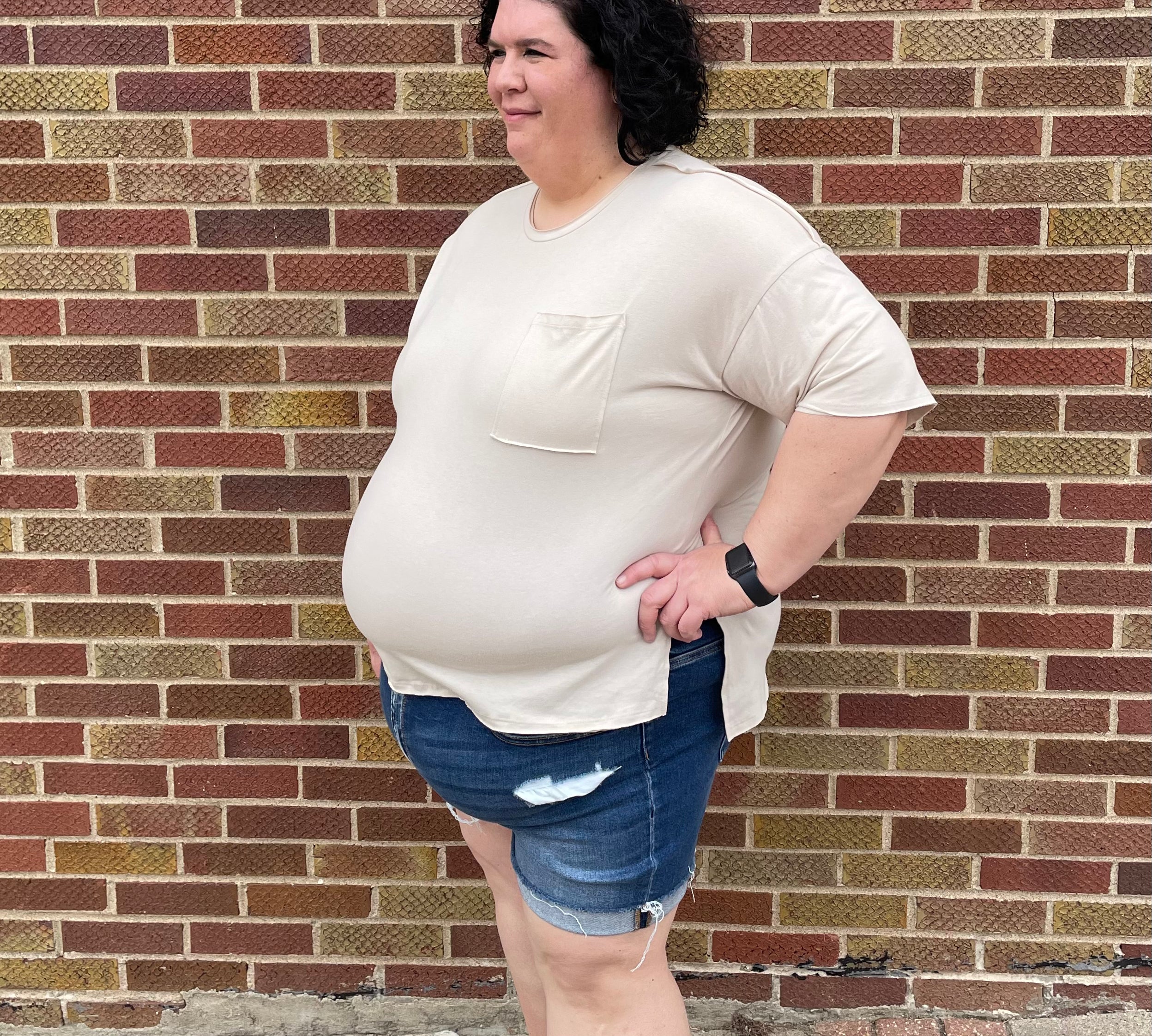 Plus Hi-Low Hem Box Top