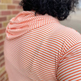 Plus Oversize Stripe Hoodie